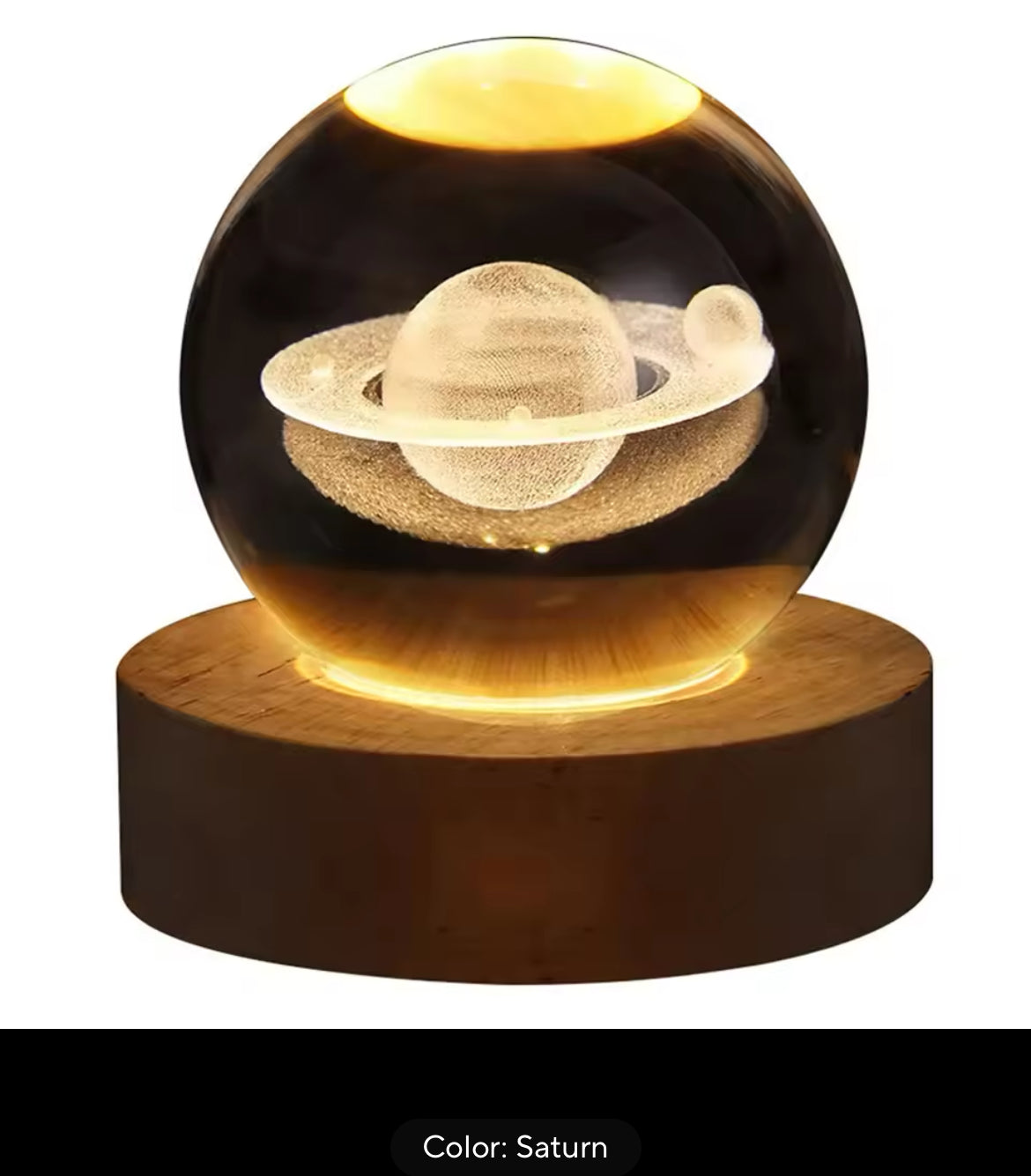 Unique 3D Crystal Lamp, Astronomy, Moon, Planets, etc.