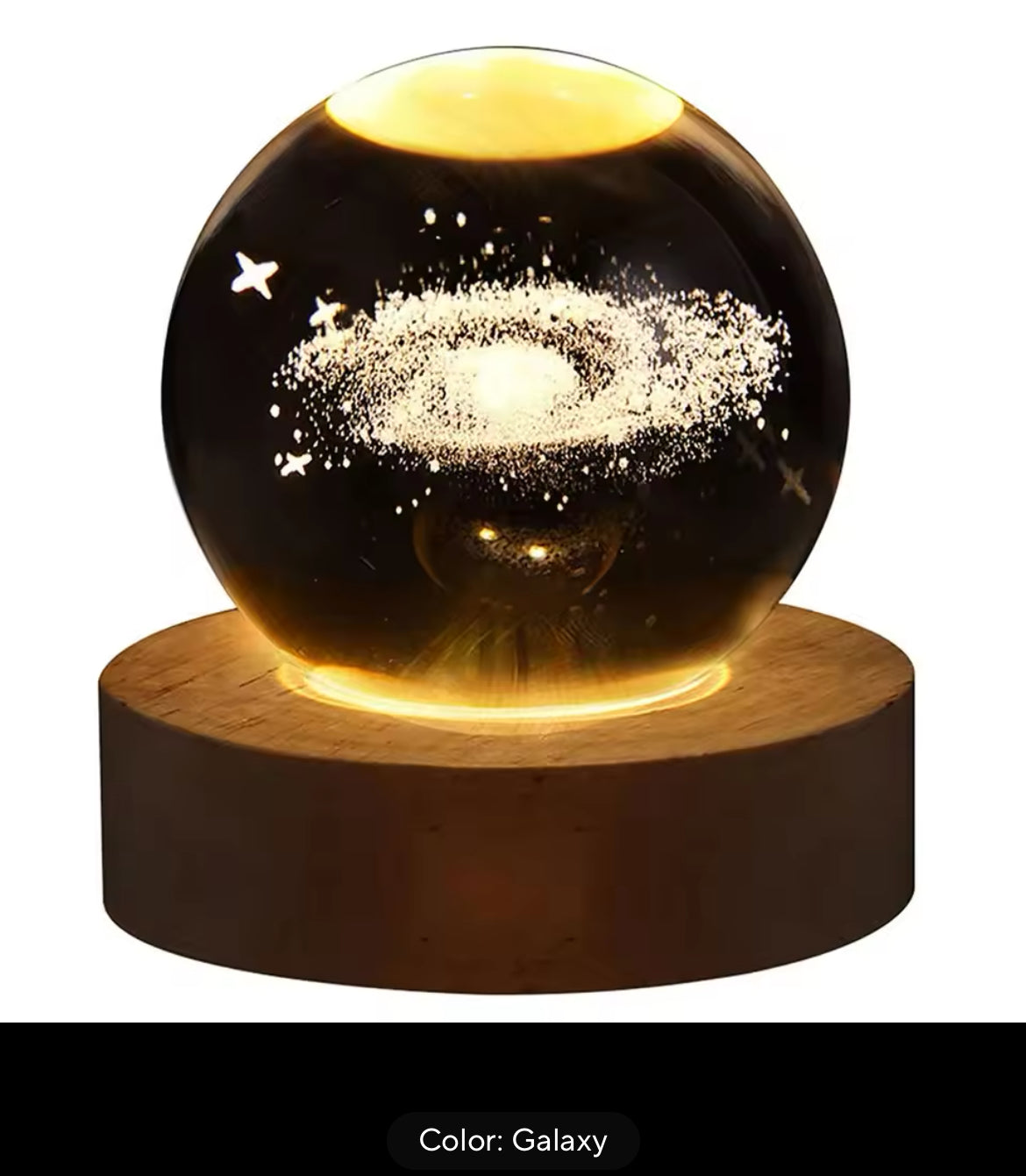 Unique 3D Crystal Lamp, Astronomy, Moon, Planets, etc.